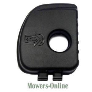 Mower deck cover with hole opening