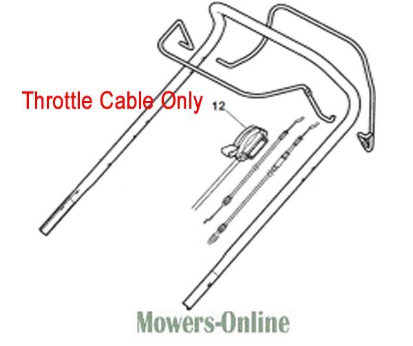P - Mowers Online Throttle cable assembly for lawn mower