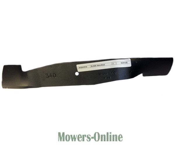 P - Mowers Online Lawn mower cutting blade with label