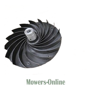 Lawn mower impeller fan blade assembly