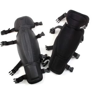 Pair of black elbow and knee protective pads