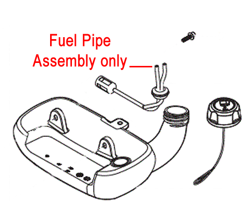 u01p01mxna4.png - Mowers Online Fuel pipe assembly components diagram