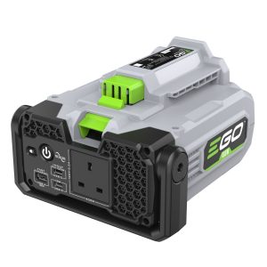 EGO Power+ battery charger with green battery
