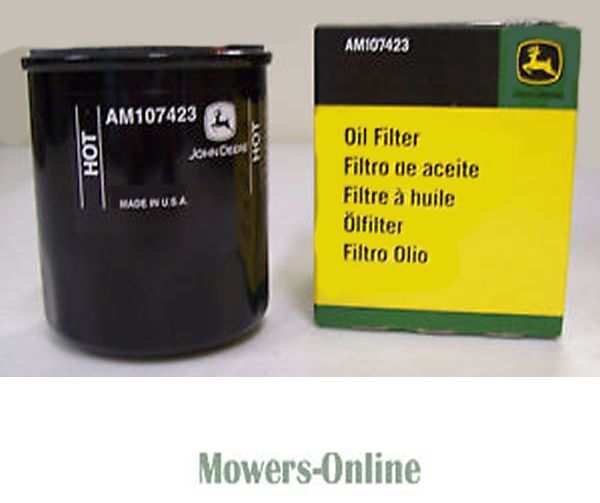 P - Mowers Online John Deere AM107423 oil filter with box