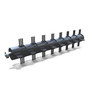 Manifold exhaust pipe with multiple outlet ports
