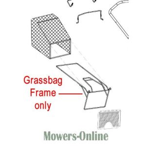 Grassbag frame assembly diagram with components