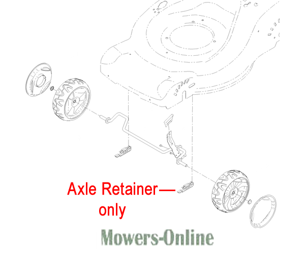 ubwo0i3jshi.png - Mowers Online Axle retainer for lawn mower wheel assembly