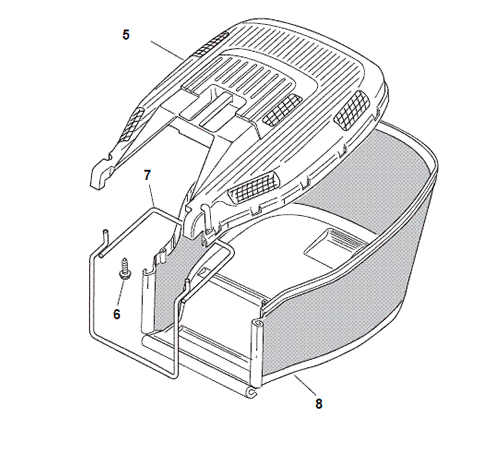 ufyssndogpx.png - Mowers Online Massage chair with footrest and labeled parts diagram