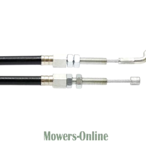 Pair of lawn mower throttle control cables