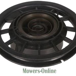 Lawn mower deck pulley wheel assembly