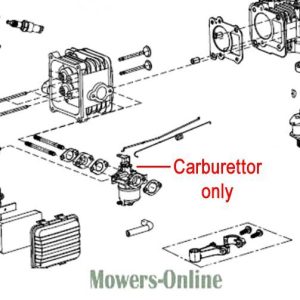 Engine carburetor exploded parts diagram
