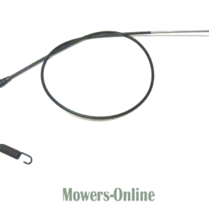 Lawn mower engine control cables assembly