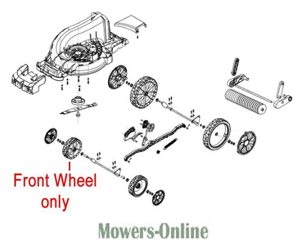P - Mowers Online Lawn mower front wheel assembly parts diagram