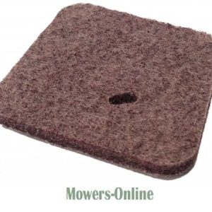 Felt cushion pad for lawn mower seat