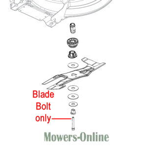 Lawn mower blade bolt assembly diagram