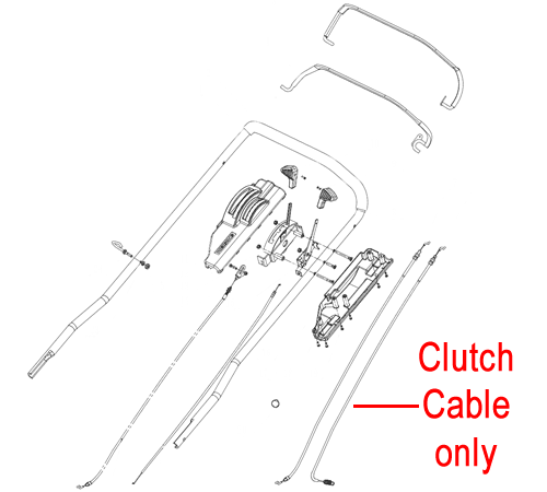 vgf1tqb21te.png - Mowers Online Clutch cable parts diagram exploded view
