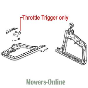 Throttle trigger assembly for lawn mower
