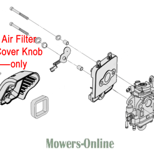 Air filter cover knob exploded parts diagram