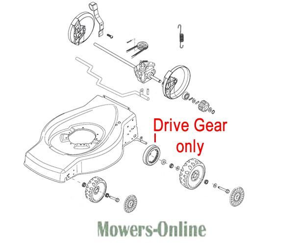 P - Mowers Online Lawn mower drive gear assembly diagram