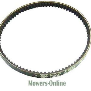 Toothed rubber drive belt for lawn mower
