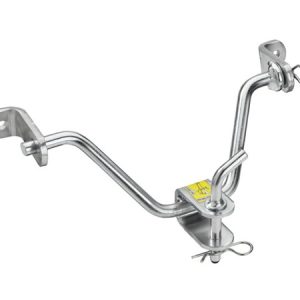 Sway bar stabilizer link assembly with brackets