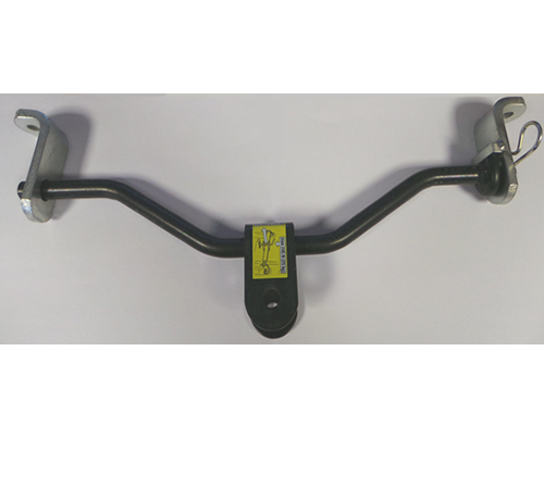vzddhvugul2.png - Mowers Online Stabilizer bar with yellow center bracket and hooks