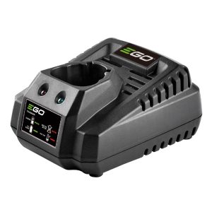 EGO dual-port battery charger with battery