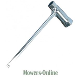 Lawn mower spike aerator tool