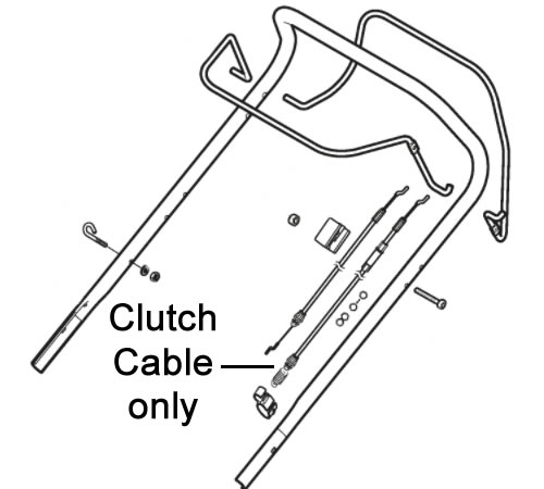 wh044zq5f0m.jpg - Mowers Online Clutch cable assembly diagram with labeled parts