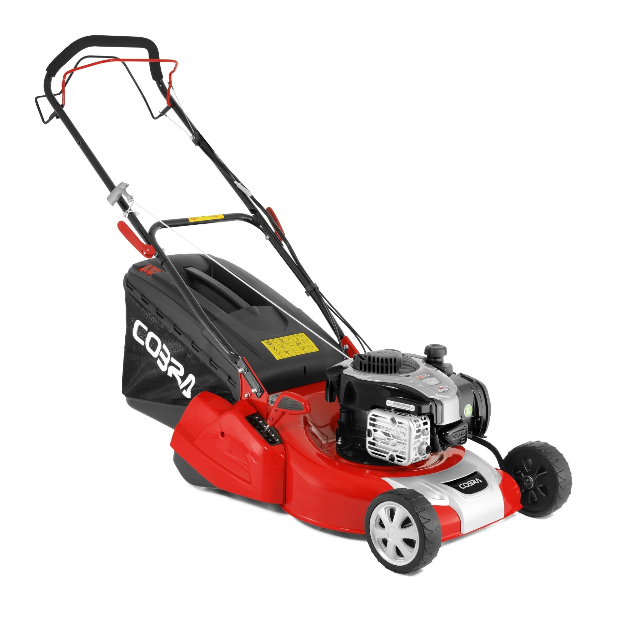 wi2vbljnnbg.jpg - Mowers Online Corgi red and black petrol lawn mower