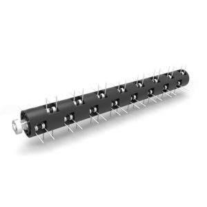 Aeration roller with spikes for lawn care