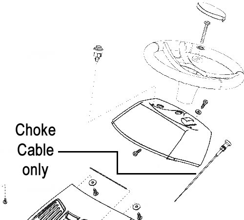 wjxzjhwremg.jpg - Mowers Online Choke cable assembly diagram for lawn mower engine
