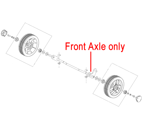 wnhp1kqx5na.png - Mowers Online Front axle assembly diagram with wheels