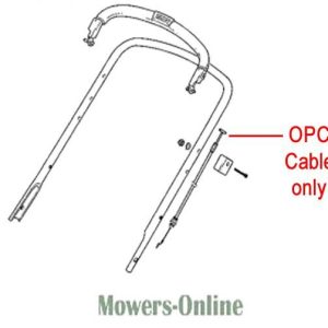 OPC cable for lawn mower handle assembly
