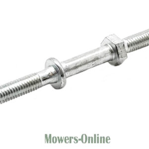 Dumbbell bar with threaded ends and collars