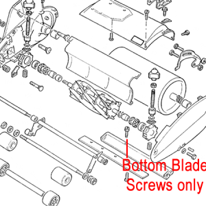 Snow blower bottom blade screws exploded diagram