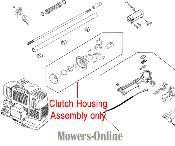 wwtprgez1ve.png - Mowers Online Clutch housing assembly parts diagram