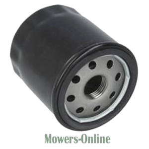 Oil filter with metal base plate and holes