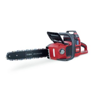 Toro gas-powered chainsaw with red housing