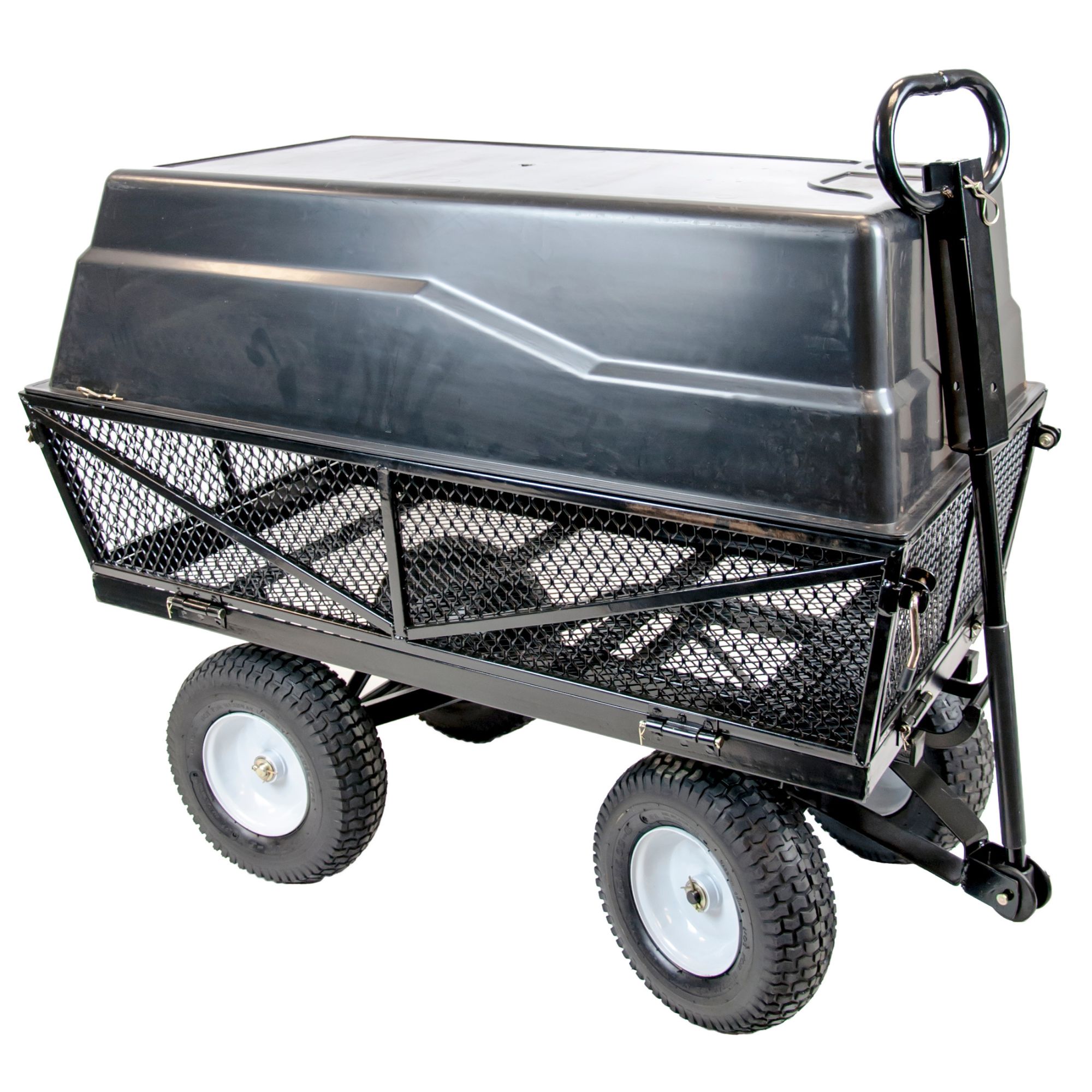 x34ur3jaubr.jpg - Mowers Online Garden cart with mesh sides and lid