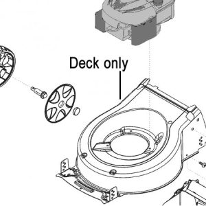Lawn mower deck assembly parts diagram