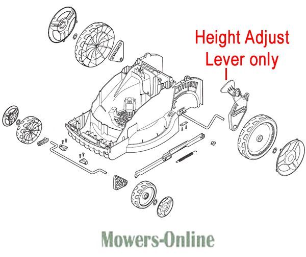 P - Mowers Online Lawn mower exploded view diagram parts