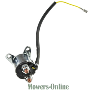 Lawn mower ignition switch assembly with wire