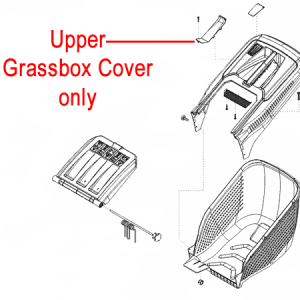 Upper grassbox cover assembly diagram