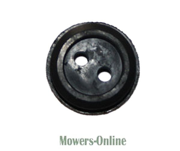 xe5vtcmmpqx.jpg - Mowers Online Two-hole black plastic pulley wheel for mower