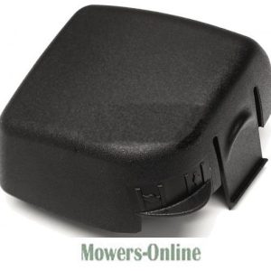 Black plastic engine air filter cover cap