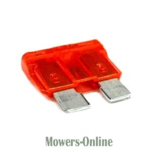 Red automotive fuse holder with two fuses