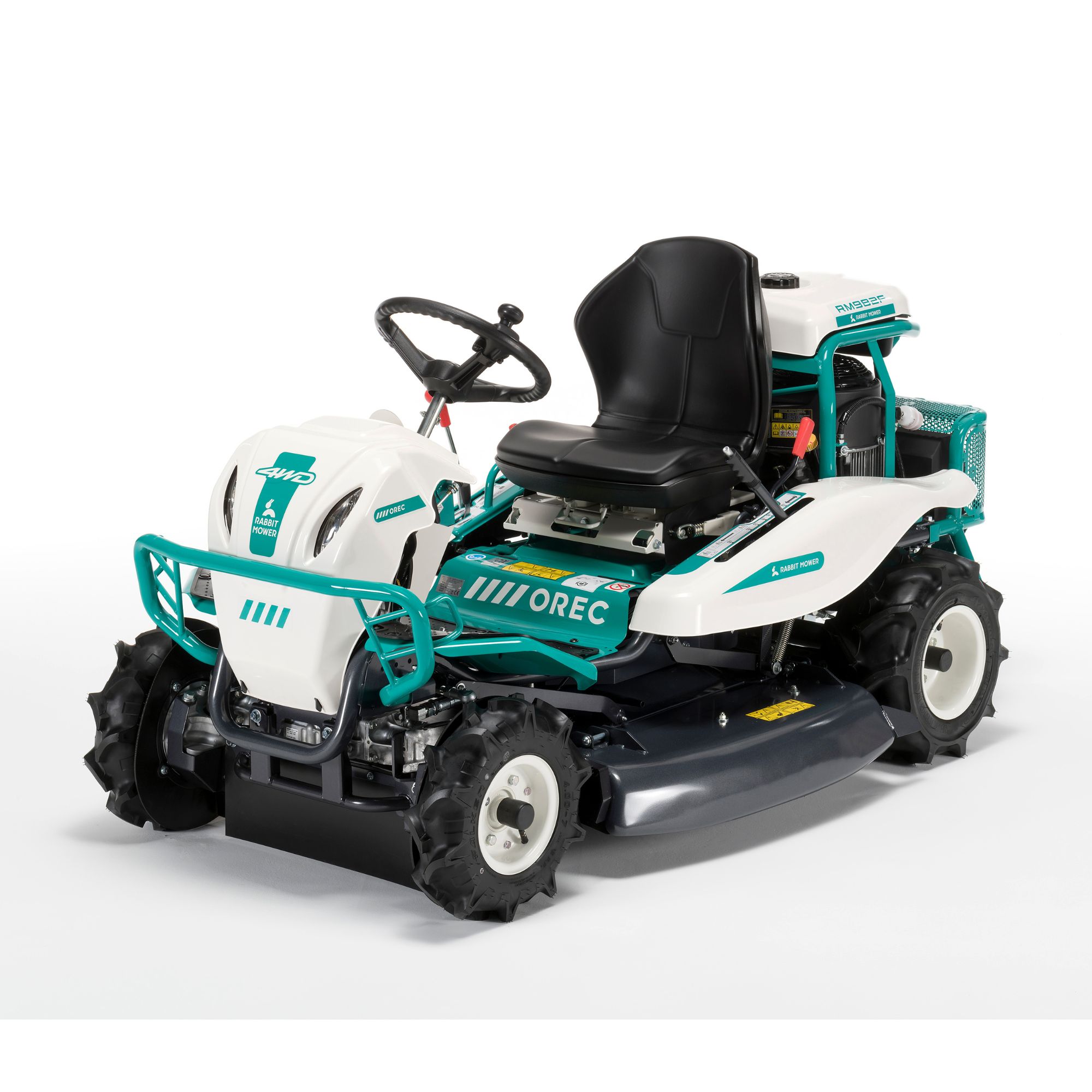 xl54i5wdw5x.jpg - Mowers Online Turquoise and white ride-on lawn mower