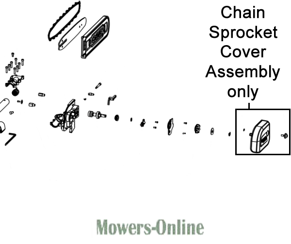 xnzxmytujj1.png - Mowers Online Chain sprocket cover assembly diagram