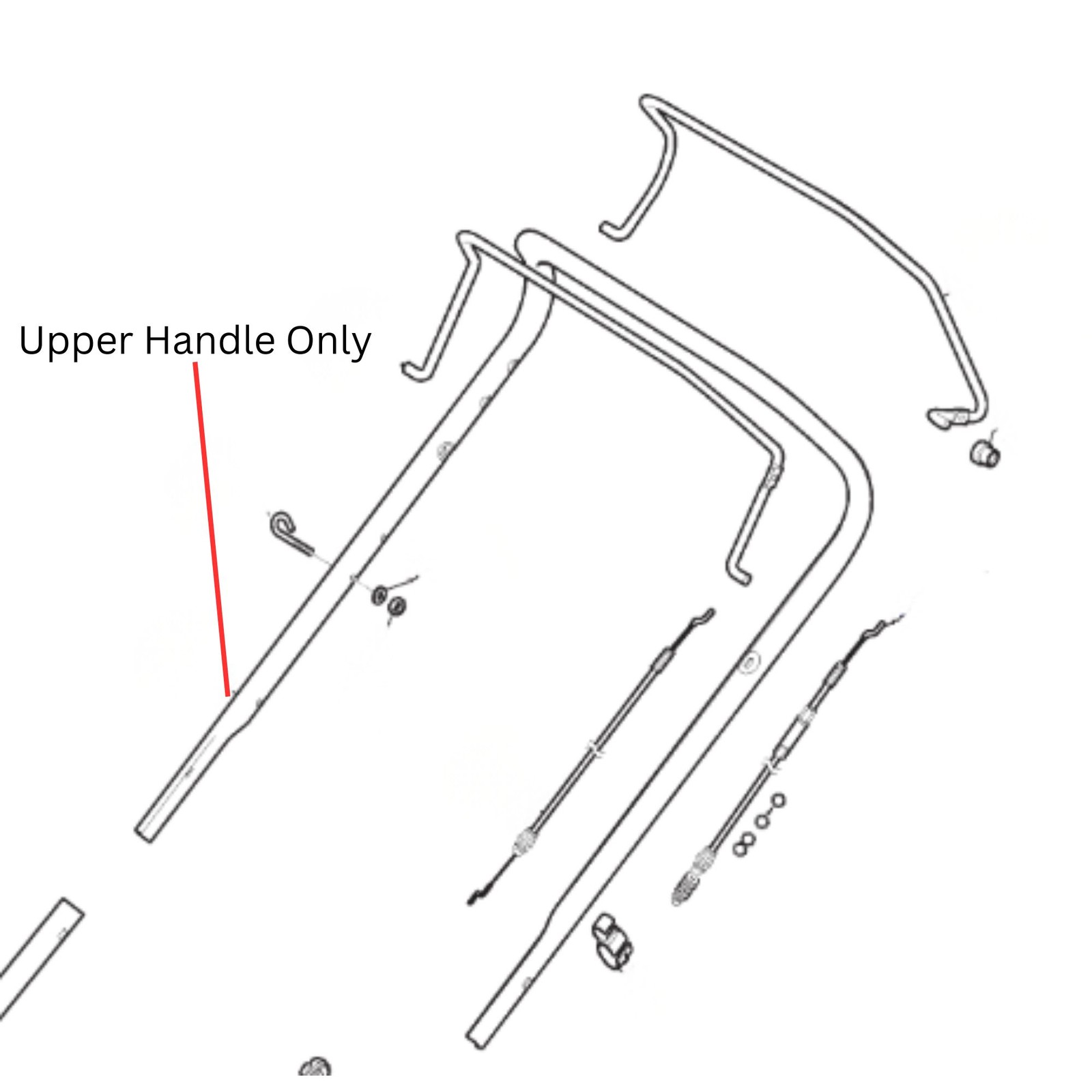 xpawmrcukvg.jpg - Mowers Online Shotgun disassembled parts diagram with upper handle